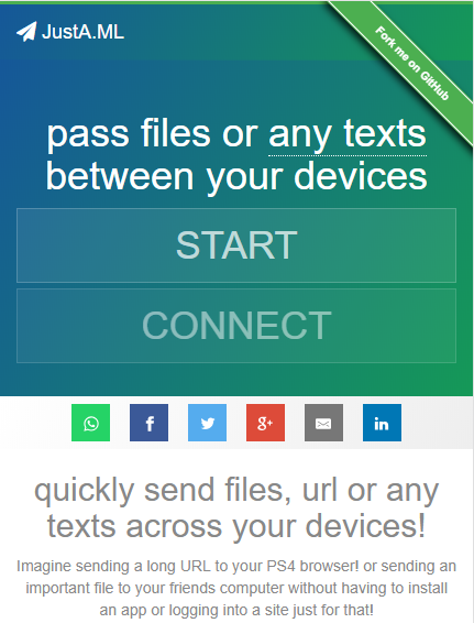 JustA.ML Screenshot